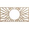 Ekena Millwork Hoover Wood Fretwork Pierced Ceiling Medallion, Red Oak, 40"W x 20"H x 14 3/4"ID x 3/8"T CMWP40X20X0375HORO - alternate 1